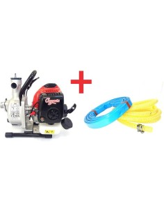 Motopompe 2 temps 26 cc avec kit aspiration refoulement 2