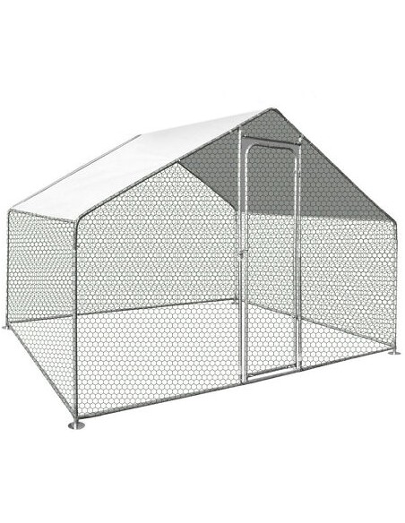 Petit poulailler surface 6m2 volume 12m3 porte Zipper ZI-CR322