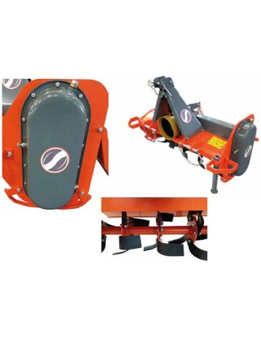 La fraise arrière rotative de 125 cm Morgnieux micro-tracteur