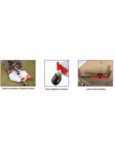 Tondeuse Morgnieux pour micro-tracteur 90 cm largeur de coupe