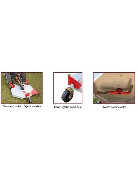 Tondeuse Morgnieux pour micro-tracteur 90 cm largeur de coupe