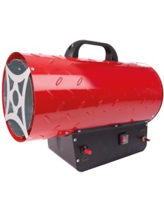 Canon à chaleur au gaz 30 kw manuel avec carrosserie rouge marque réf FT30C