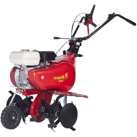 Motobineuse Euro5 Evo Eurosystems avec déport et 6 fraises