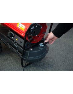 Canon de chauffage soufflant Mecafer fioul et diesel pour atelier 30kW 2