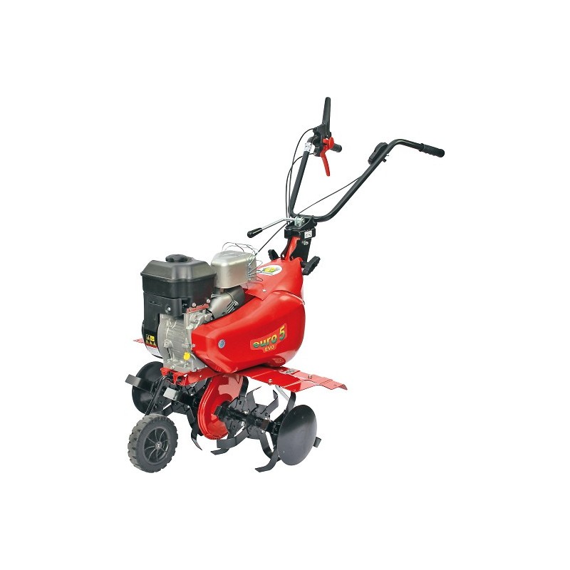 Motobineuse Euro5 Evo Eurosystems avec déport et 6 fraises