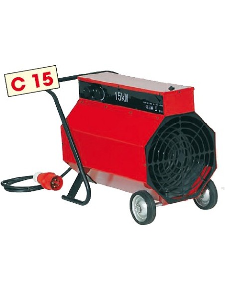 Chauffage mobile électrique air pulsé a roulettes 15 kW