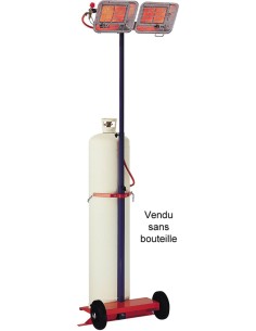 Chauffage radiant gaz mobile puissance max 8,3 kW