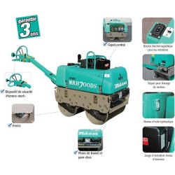 Rouleau de compactage pour travaux routier IMER MRH700