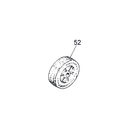 Roue de 150x40xd.15, pièce 260050901 pour motobineuse Euro 3