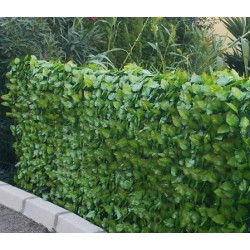 Haie artificielle aspect feuilles de rosier hauteur 100 cm.