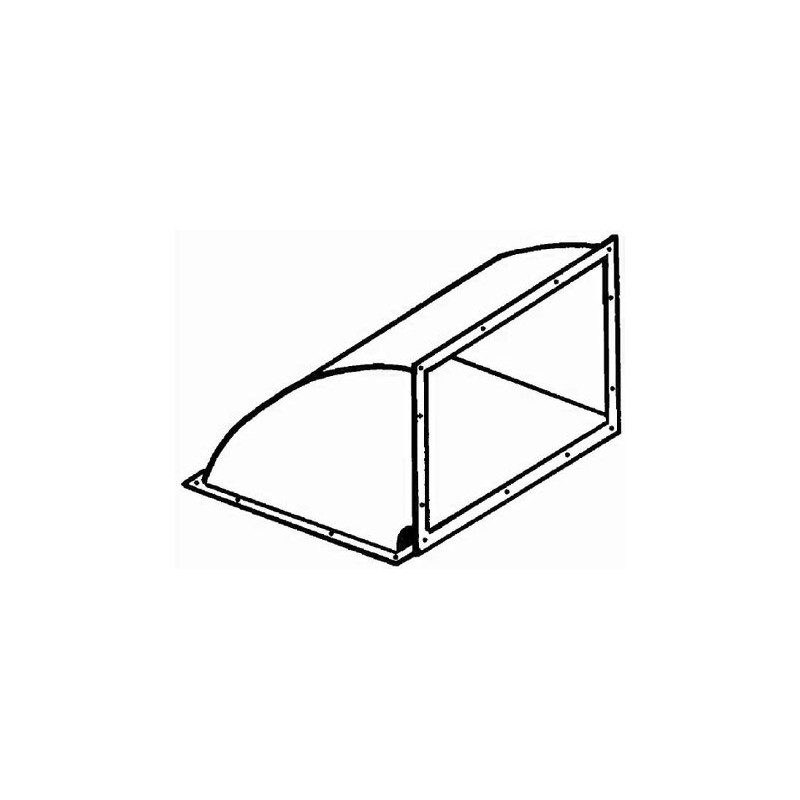 Plénum rectangulaire 90° SOVELOR chauffage fixe d’atelier SF95 / SF130