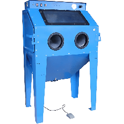 Cabine de sablage 2 portes 350 Litres monophasée pas chère