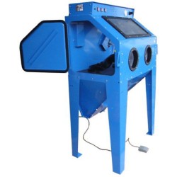 Cabine de sablage 2 portes 350 Litres monophasée pas chère 2
