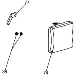 Ensemble châssis de filtre à air de Tondeuse Scheppach MS173-51E 2