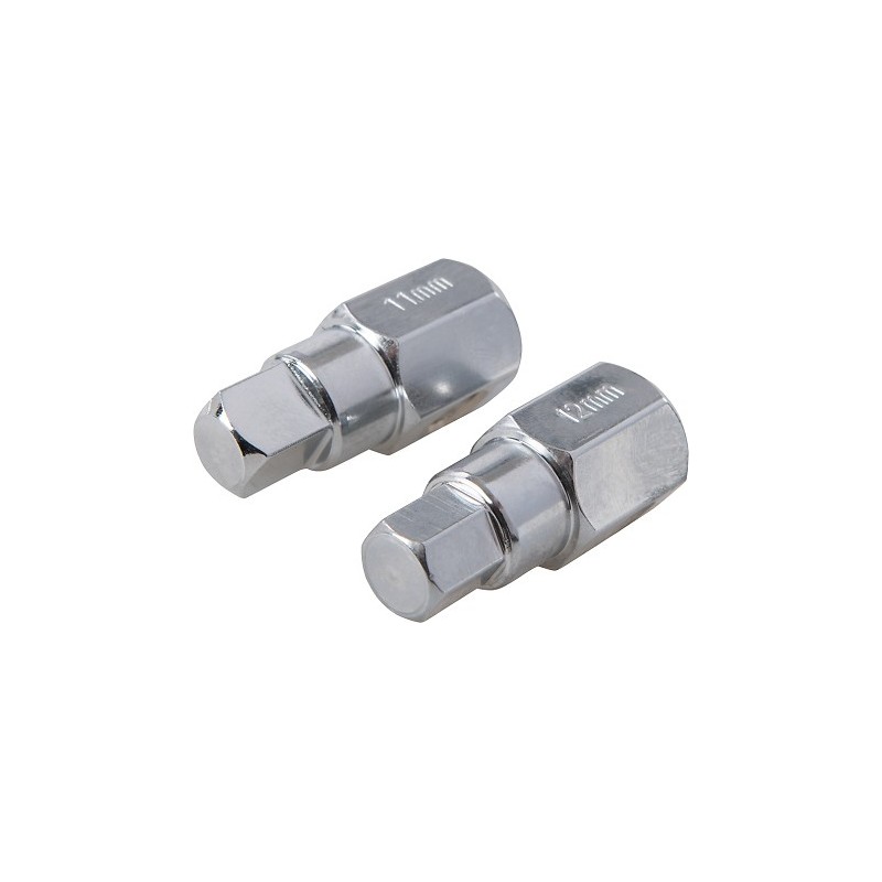 Kit de clés universelles pour bouchons de vidange 12 pcs 3/8 pouce / 8 - 17 mm marque SILVERLINE