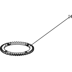Volant d'inertie 5911217004 de tondeuse thermique Woodstar TT173-51E 2