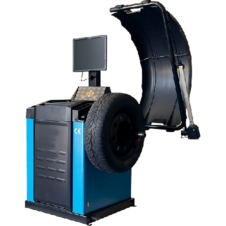Equilibreuse de roues automatique haute précision avec écran LCD 3D