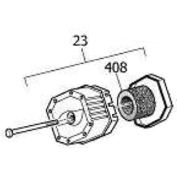 Filtre aspiration CM410 pour compresseur Nuair WARRIOR Buildair 592 2