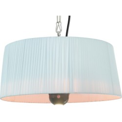 Lustre design blanc chauffage radiant 1800 Watts pour 10m2 2