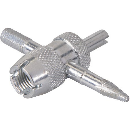 Outil de réparation de valves de pneus 4 fonctions marque SILVERLINE