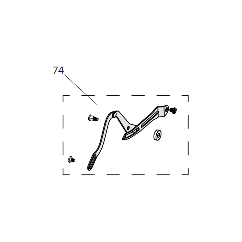 Kit mécanisme garde pièce détachée n°74 scie onglet Rage3 Fury3xl