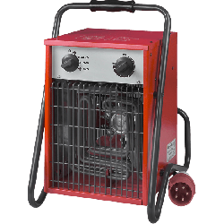 Aérotherme électrique 400 v triphasé 5 kw 3 positions pour atelier marque réf 332650 aérothermes électriques mobiles ou portable