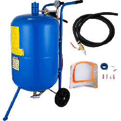 Sableuse mobile roulettes 76 Litres pas chère manometre soupape
