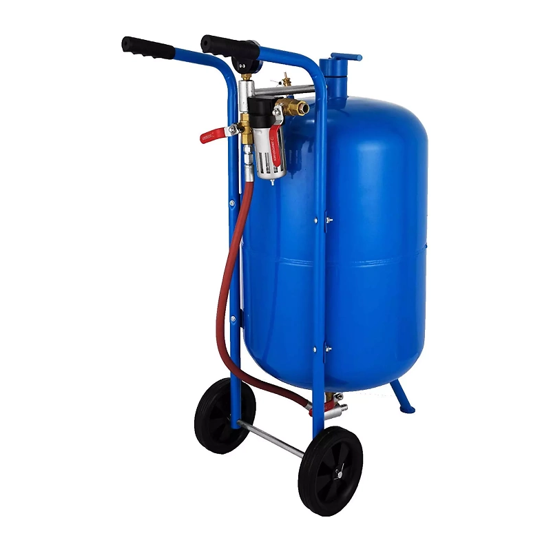 Sableuse mobile roulettes 76 Litres pas chère manometre soupape