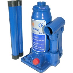 Cric bouteille hydraulique 3 tonnes avec valve de sécurité