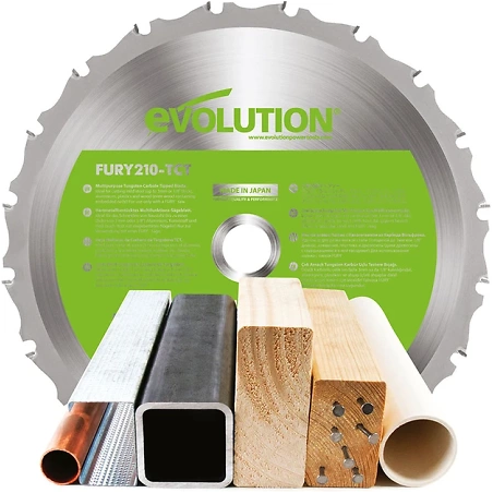 Scie onglets coulissante 210 mm 230v F210SMS Evolution pas chère 1200w