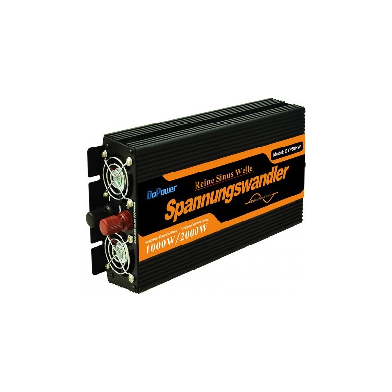 Onduleur pure sinus 1000W 12/230 Volt télécommande