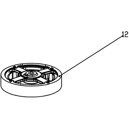 Volant magnétique 5911217018 de tondeuse thermique Woodstar TT173-51E