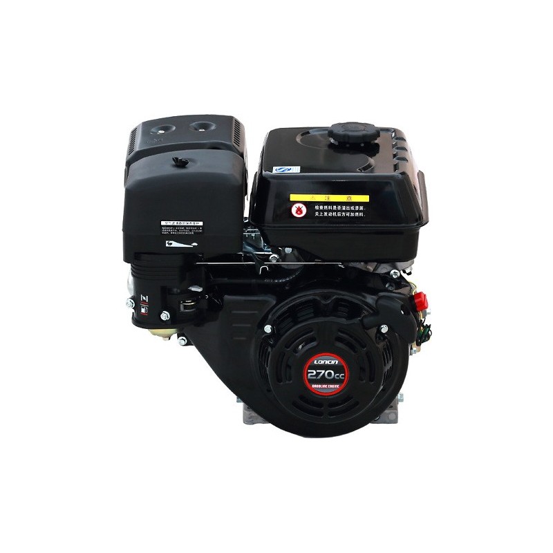 Moteur horizontal Loncin G270FD type A 270cc axe 25 x 62,2mm