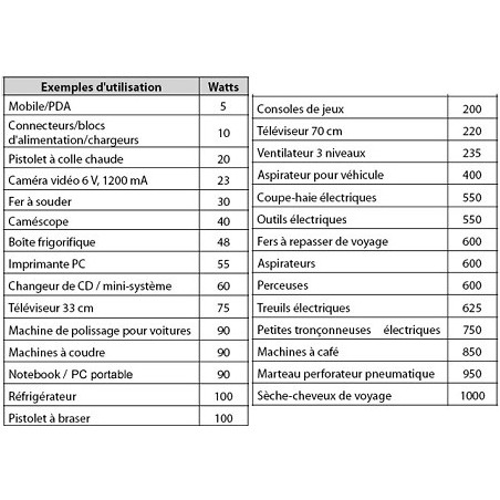 Convertisseur de tension continue 12 220 V puissance 1000 W