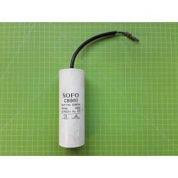 Condensateur 65µf blanc pour compresseur zipper 10001822 pour zipper zi-com100-2v zi-com50 zi-com50-2v zi-com50-2v5 marque Zippe