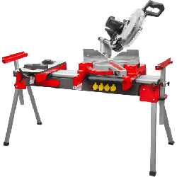 Scie à onglet puissante et support complet de marque HOLZMANN