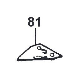 Couteau triangulaire rechange 26.1020.055 Bilama Eurosystems Busatis