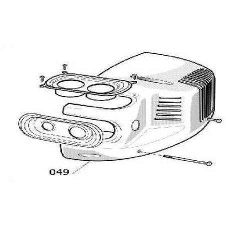 Capot droit 9038594 compresseur Mecafer Century stanley D270/10/100V