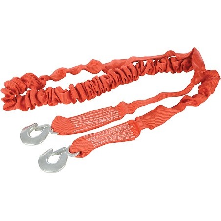 Sangle de remorquage extensible 4 tonnes 4 m x 50 mm marque SILVERLINE