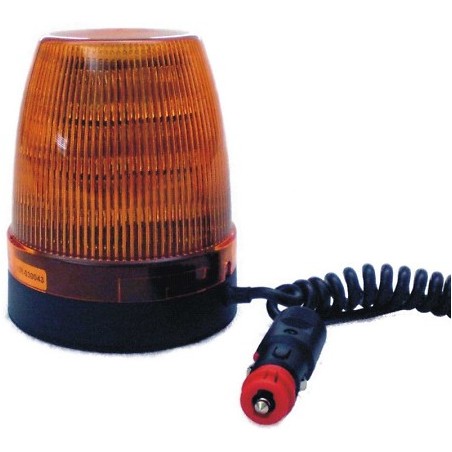 Gyrophare LED orange avec pied magnétique, 12 et 24 V