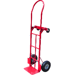 Chariot diable roues gonflables capacité 350 kgs