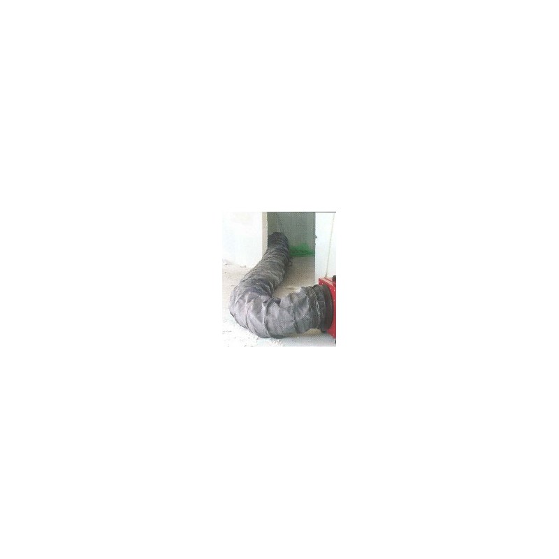 Gaine de soufflage avec raccord pour fixation et collier diamètre 350 mm