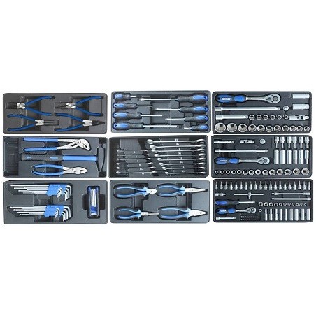 Servante metallique 3 tiroirs + 182acc marque Work men ref SERV182 servantes en vente chez