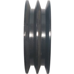 Poulie rotor double gorge 137mm axe 26mm étoile broyeur GY150WS 2