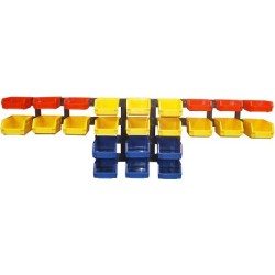 Kit rangement plastique modulable Elem technic référence KRGPL245 etagères et racks