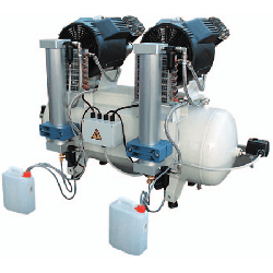 Compresseur dentaire horizontale 100L 8 sièges avec dessicateur