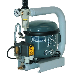 Compresseur silencieux 42 décibels, avec cuve 1 L, 230 V, 6 Bars
