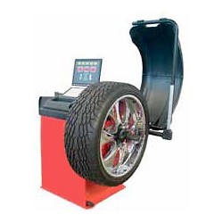 Equilibreuse 230 V à microprocesseur pour jantes alu de 10 à 24