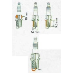 Bougie d'allumage adaptable rcj6y / bpmr7a pièce n° 17263254 2