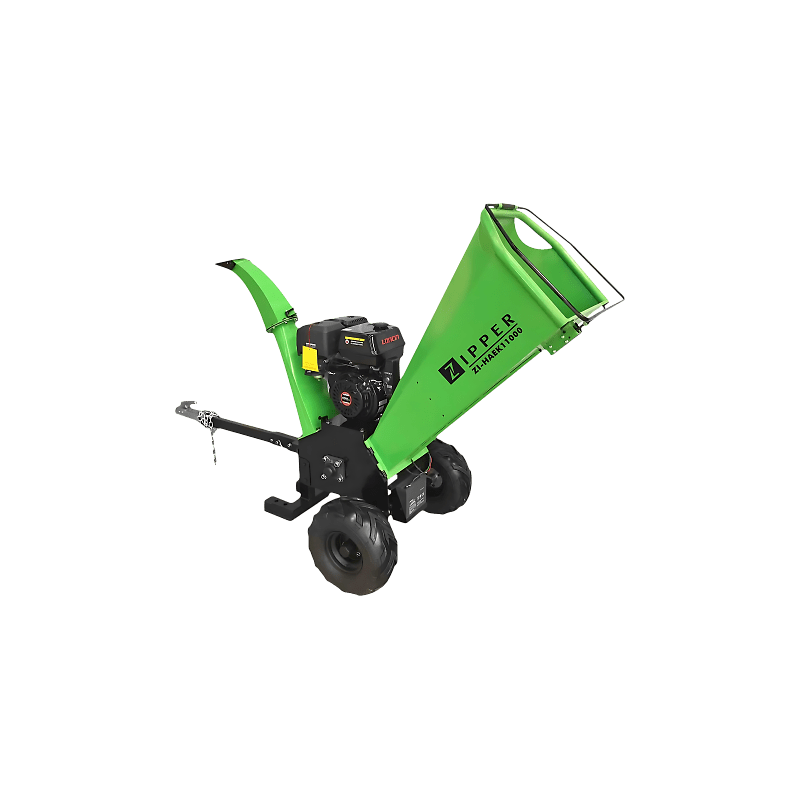Broyeur de végétaux pro puissant 15 cv 420 cm3 démarrage électrique marque Zipper référence ZI-HAEK11000